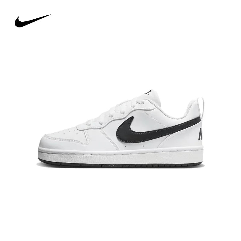 Nike Court Borough Comfortable and Versatile Youth Nike Shoes Anti slip and Durable Children Board Shoes Low cut Women Shoes