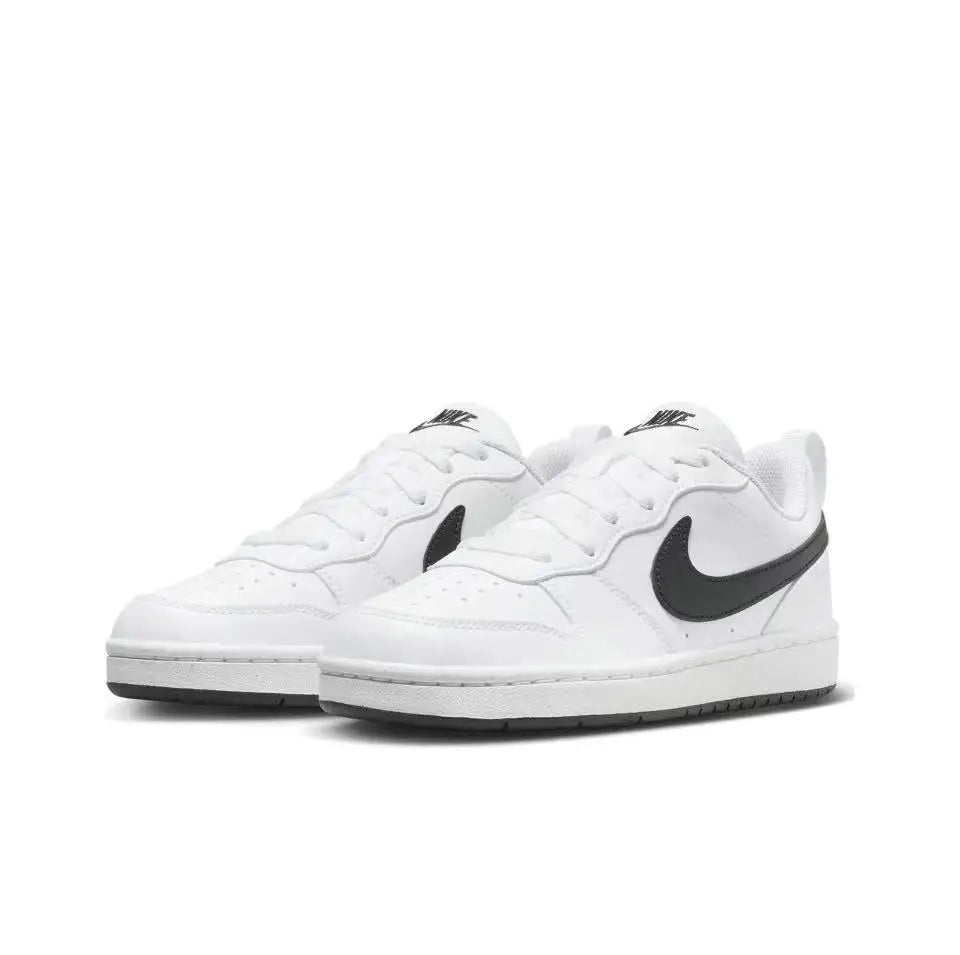 Nike Court Borough Comfortable and Versatile Youth Nike Shoes Anti slip and Durable Children Board Shoes Low cut Women Shoes